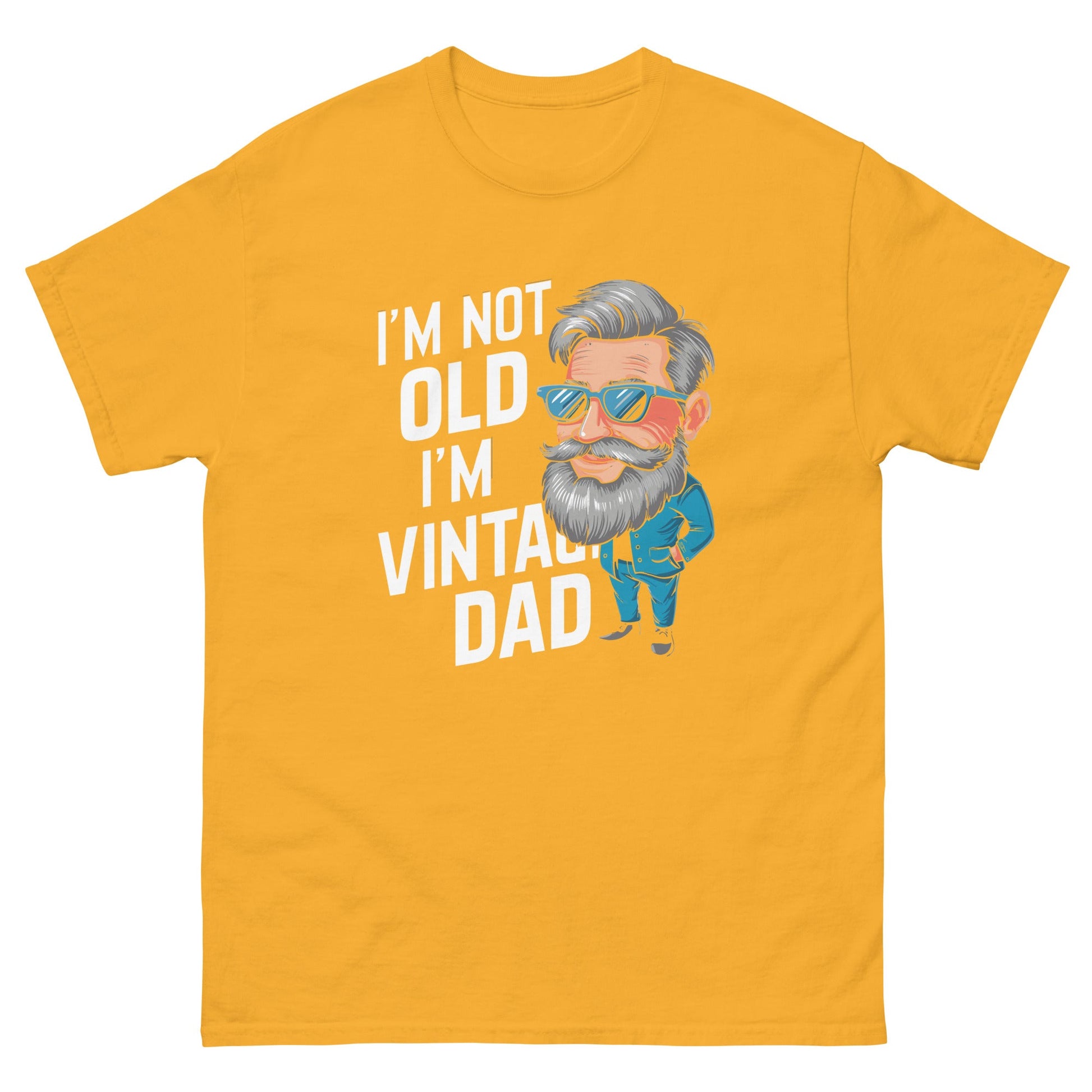 Vintage Dad | Father's Day T-Shirt - Gold - T-Shirts Online