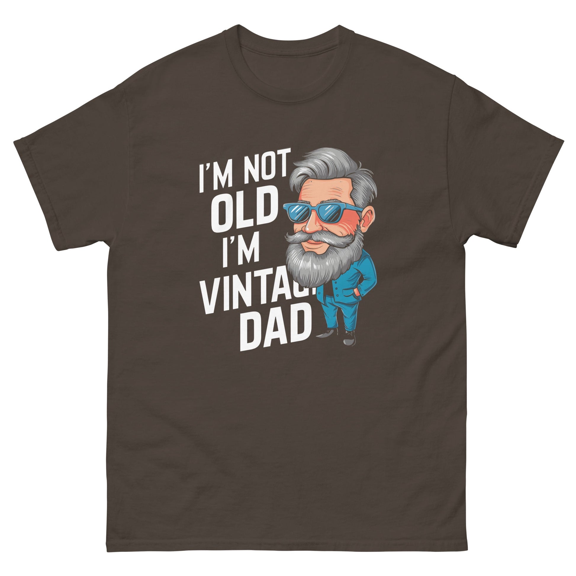 Vintage Dad | Father's Day T-Shirt - Dark Chocolate - T-Shirts Online