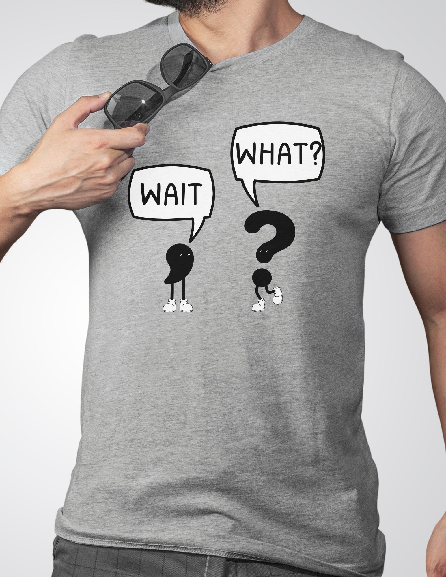 Wait What T-Shirt | Classic Humour Tee - Red - T-Shirts Online