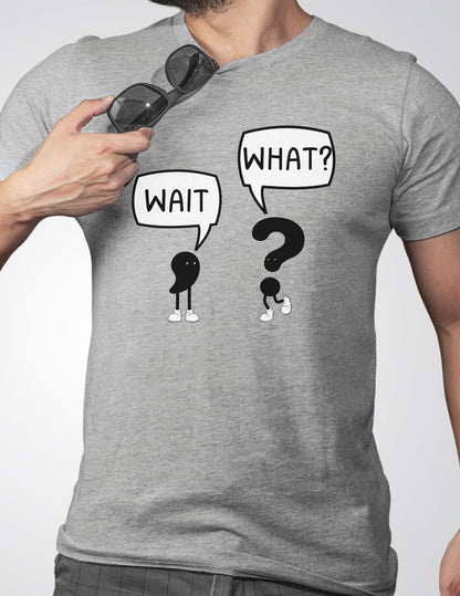 Wait What T-Shirt | Classic Humour Tee - Red - T-Shirts Online