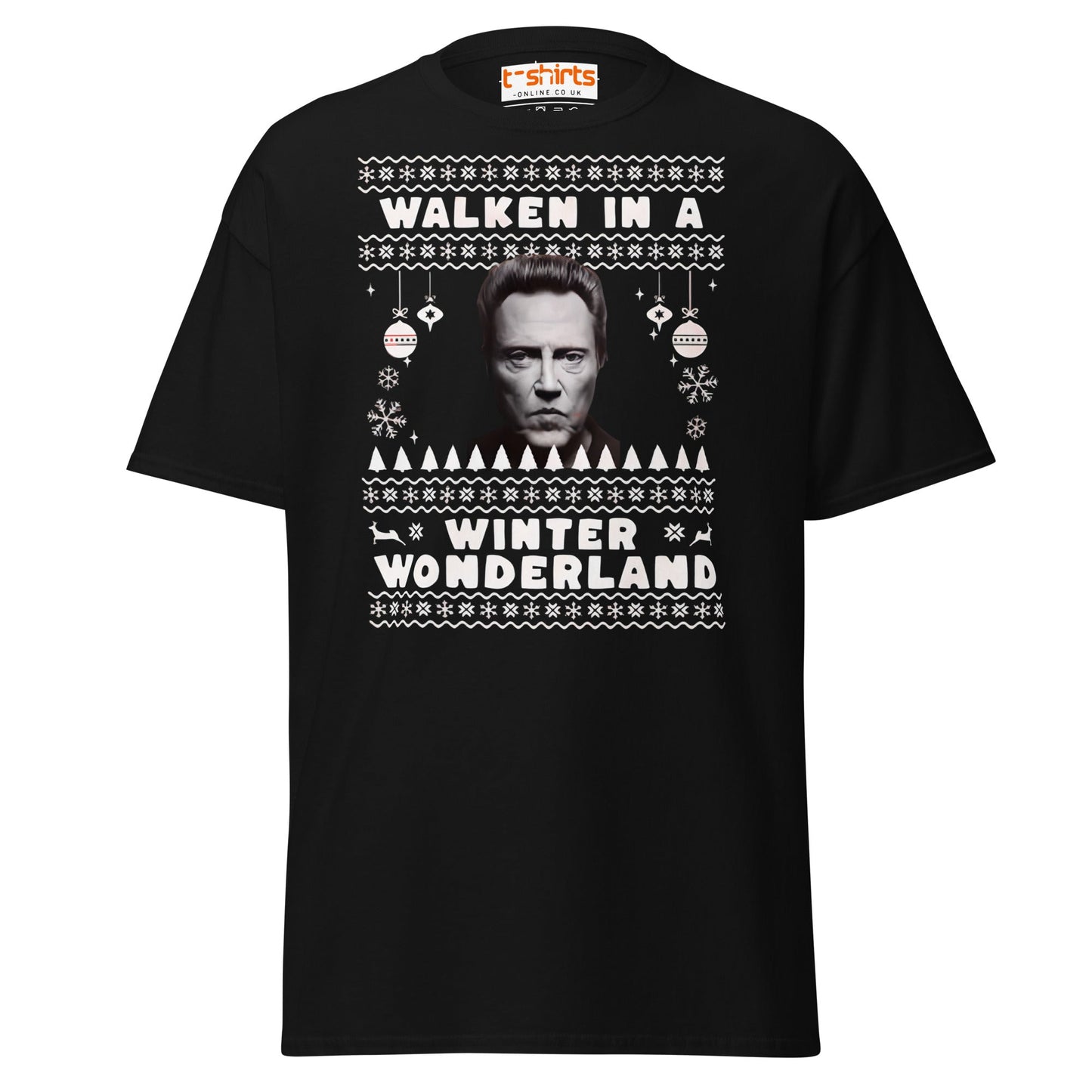 Walken in a Winter Wonderland T-Shirt | Funny Xmas Tee - Black - T-Shirts Online