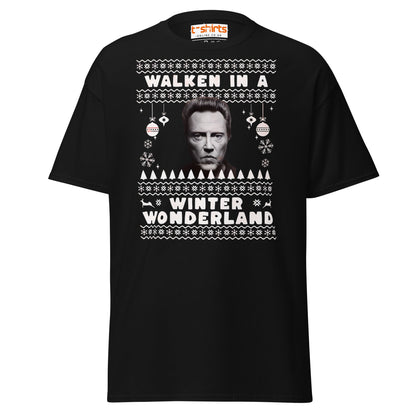 Walken in a Winter Wonderland T-Shirt | Funny Xmas Tee - Black - T-Shirts Online