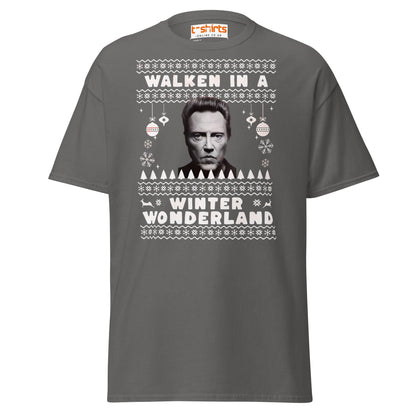 Walken in a Winter Wonderland T-Shirt | Funny Xmas Tee - Charcoal - T-Shirts Online
