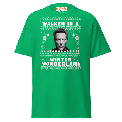 Walken in a Winter Wonderland T-Shirt | Funny Xmas Tee - Irish Green - T-Shirts Online