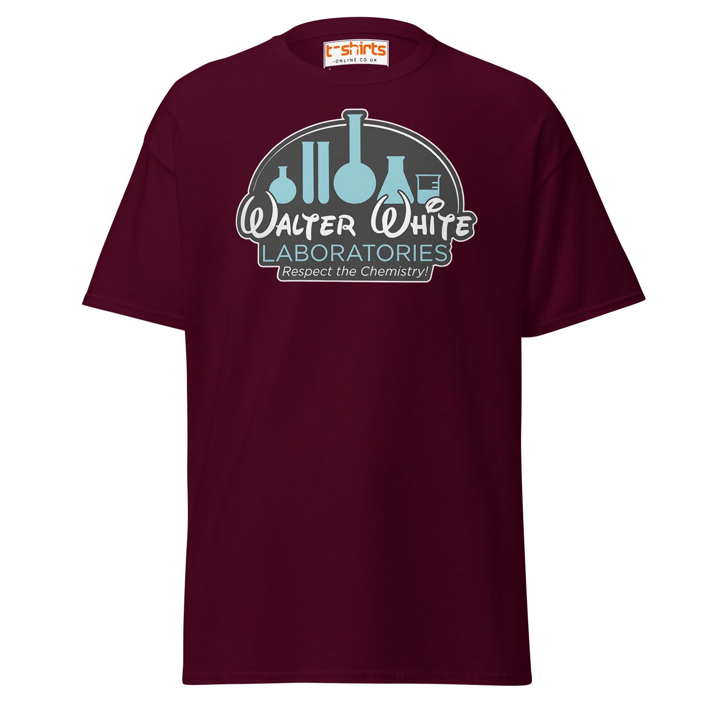 Walter White Laboratories T-Shirt | Breaking Bad Tee - Maroon - T-Shirts Online