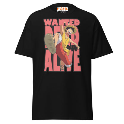 Wanted Dead or Alive Anime T-Shirt | Bold Kick Tee - Black - T-Shirts Online