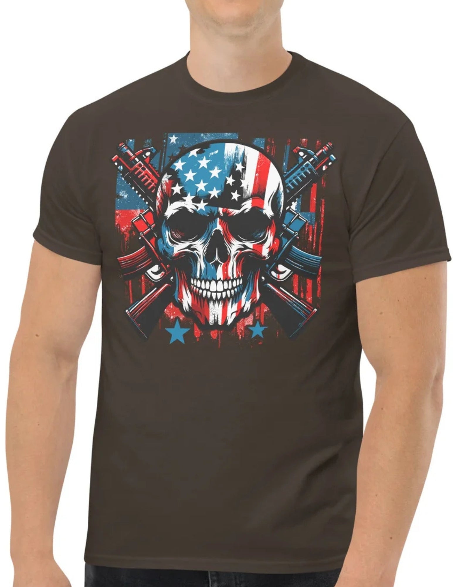 War Skull | Skull T-Shirt - Black - T-Shirts Online