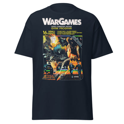 Wargames Movie Poster Video Game Program T-Shirt - Navy - T-Shirts Online