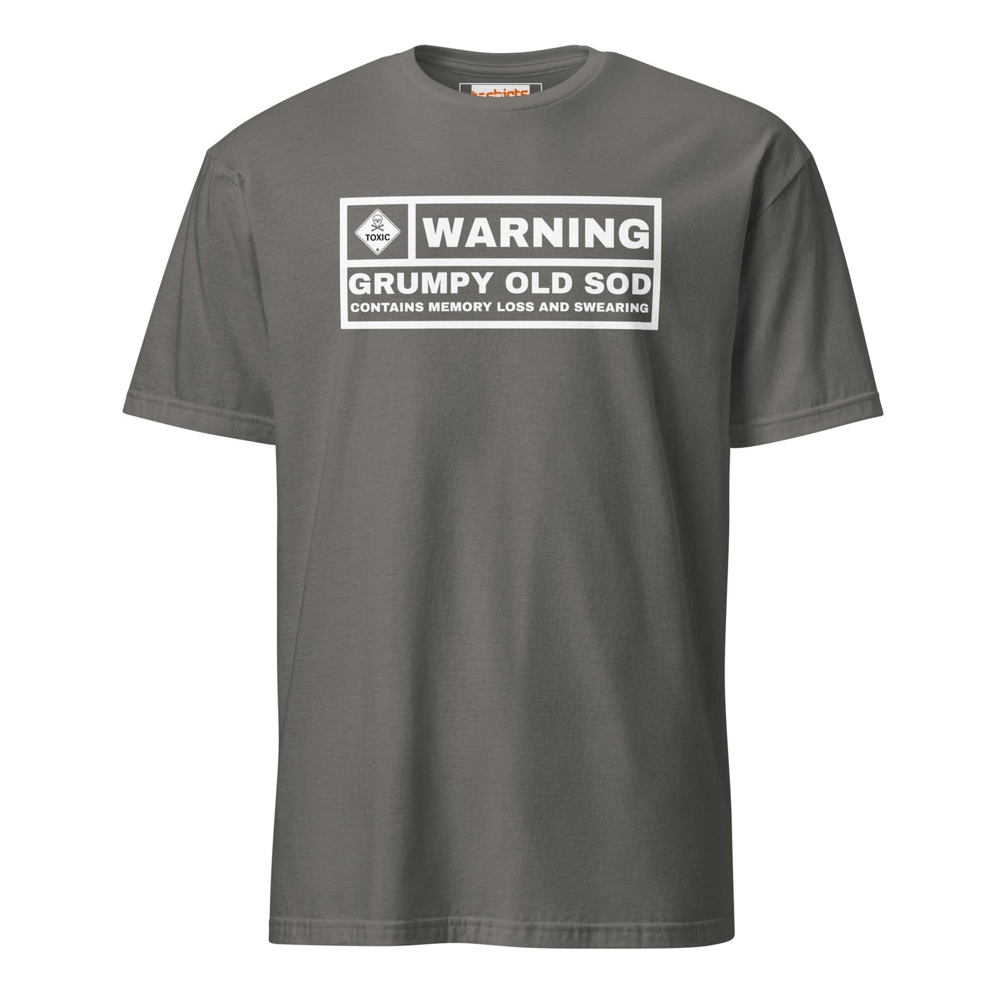 Warning! Grumpy Old Sod T-Shirt - Charcoal - T-Shirts Online