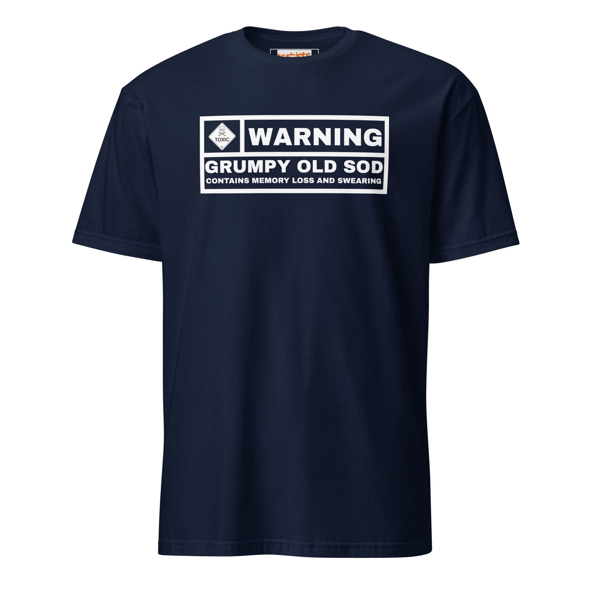 Warning! Grumpy Old Sod T-Shirt - Navy - T-Shirts Online