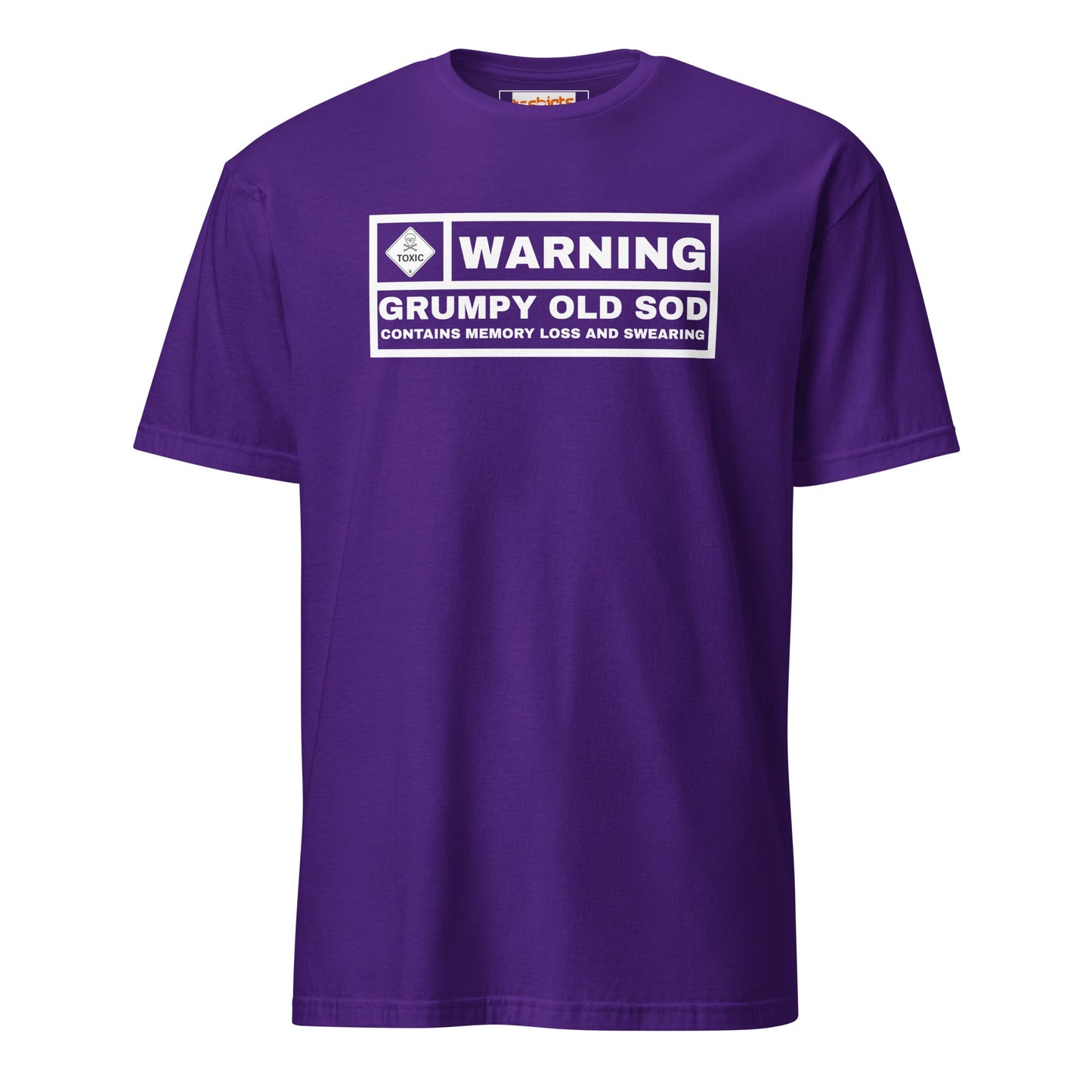 Warning! Grumpy Old Sod T-Shirt - Purple - T-Shirts Online