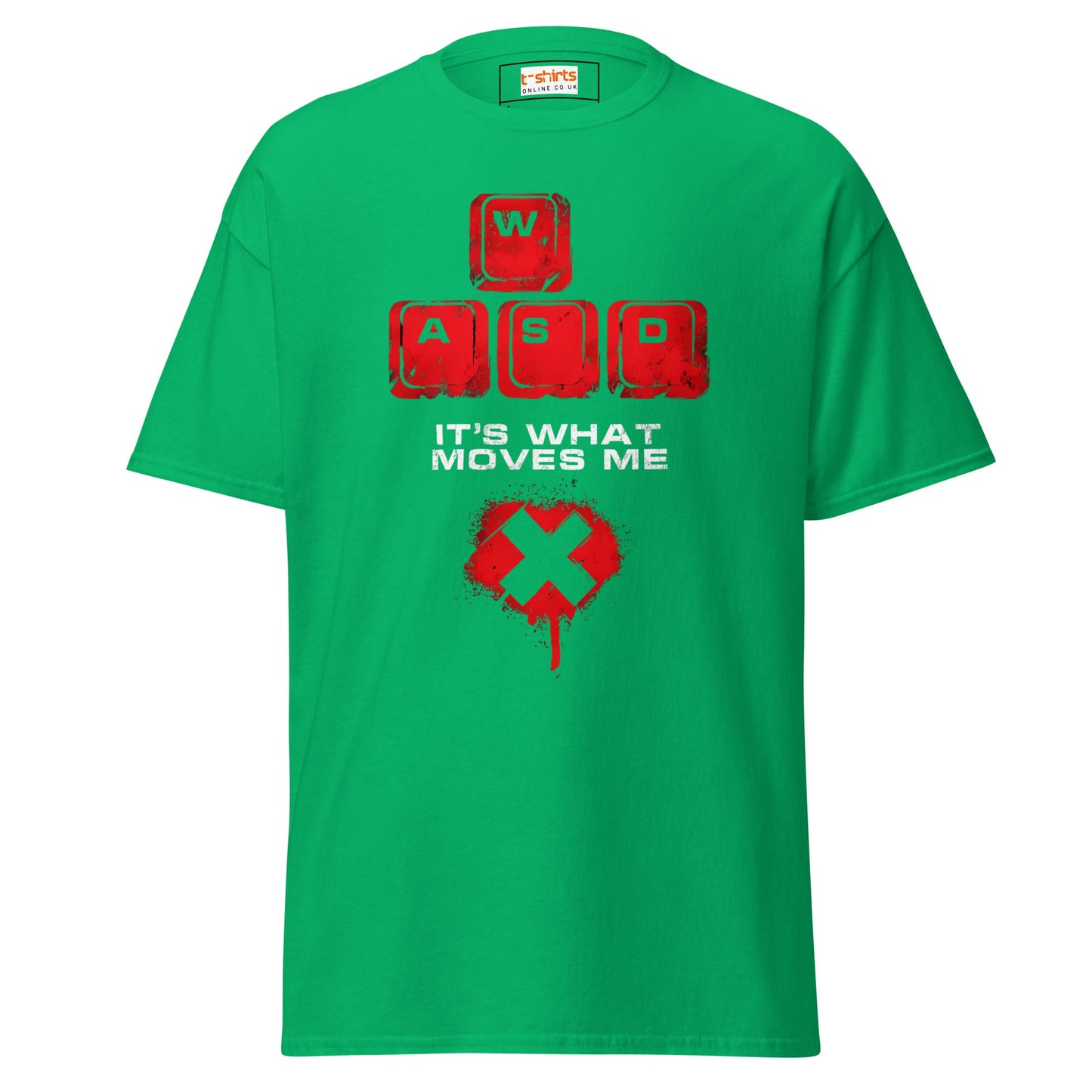 WASD Keys | PC Gamer T-Shirt - Irish Green - T-Shirts Online