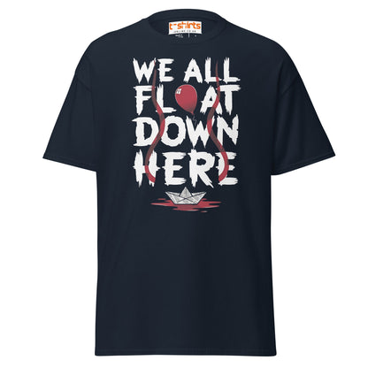 We All Float Down Here Horror T-Shirt - Navy - T-Shirts Online