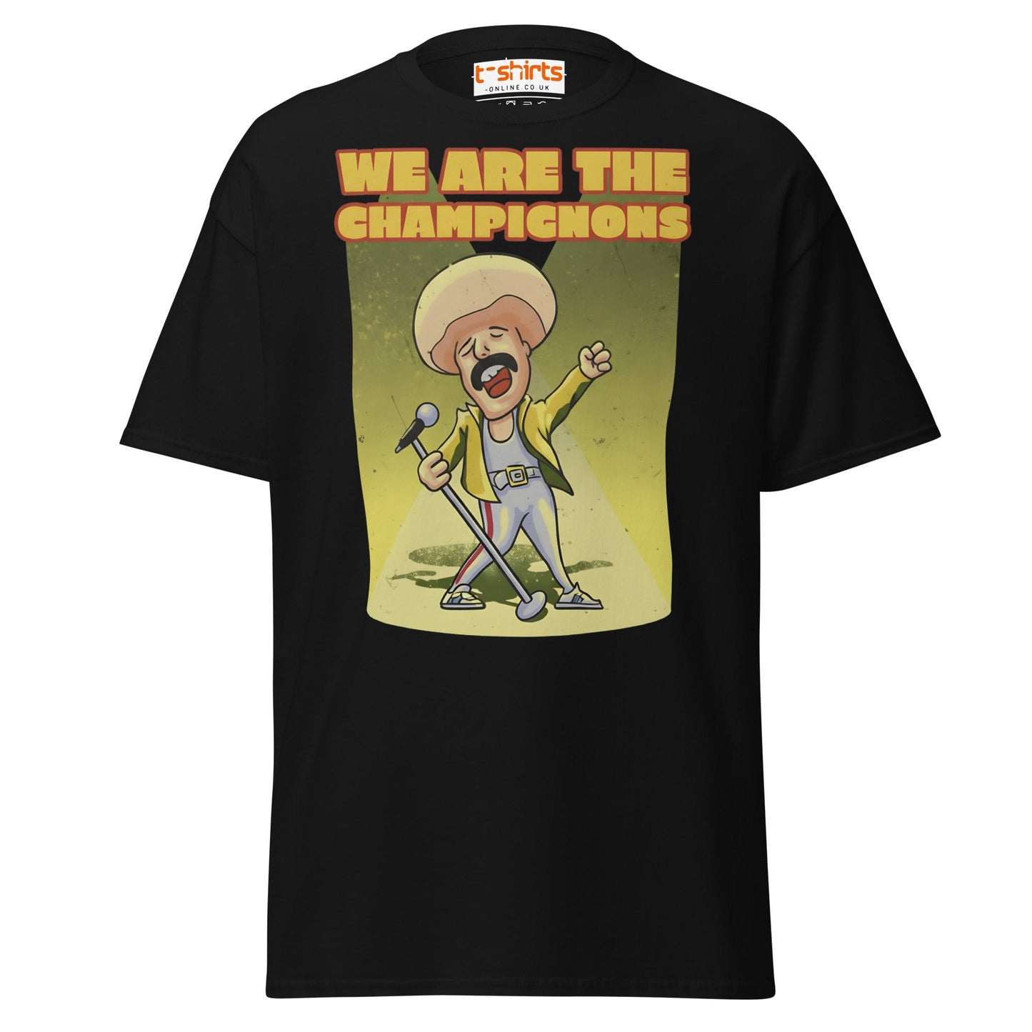 We Are The Champignons T-Shirt – Funny Mushroom Tee - Black - T-Shirts Online