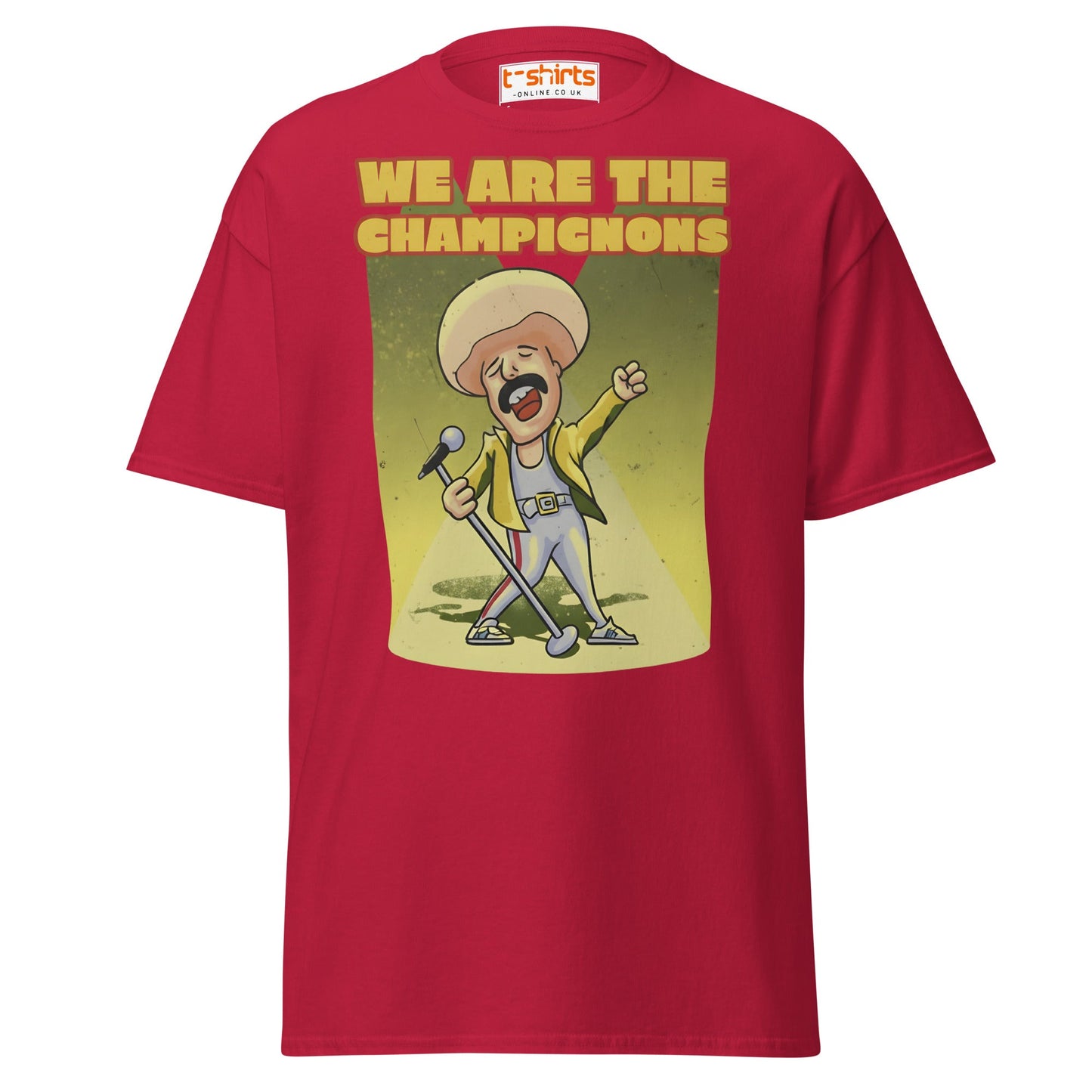 We Are The Champignons T-Shirt – Funny Mushroom Tee - Cardinal - T-Shirts Online