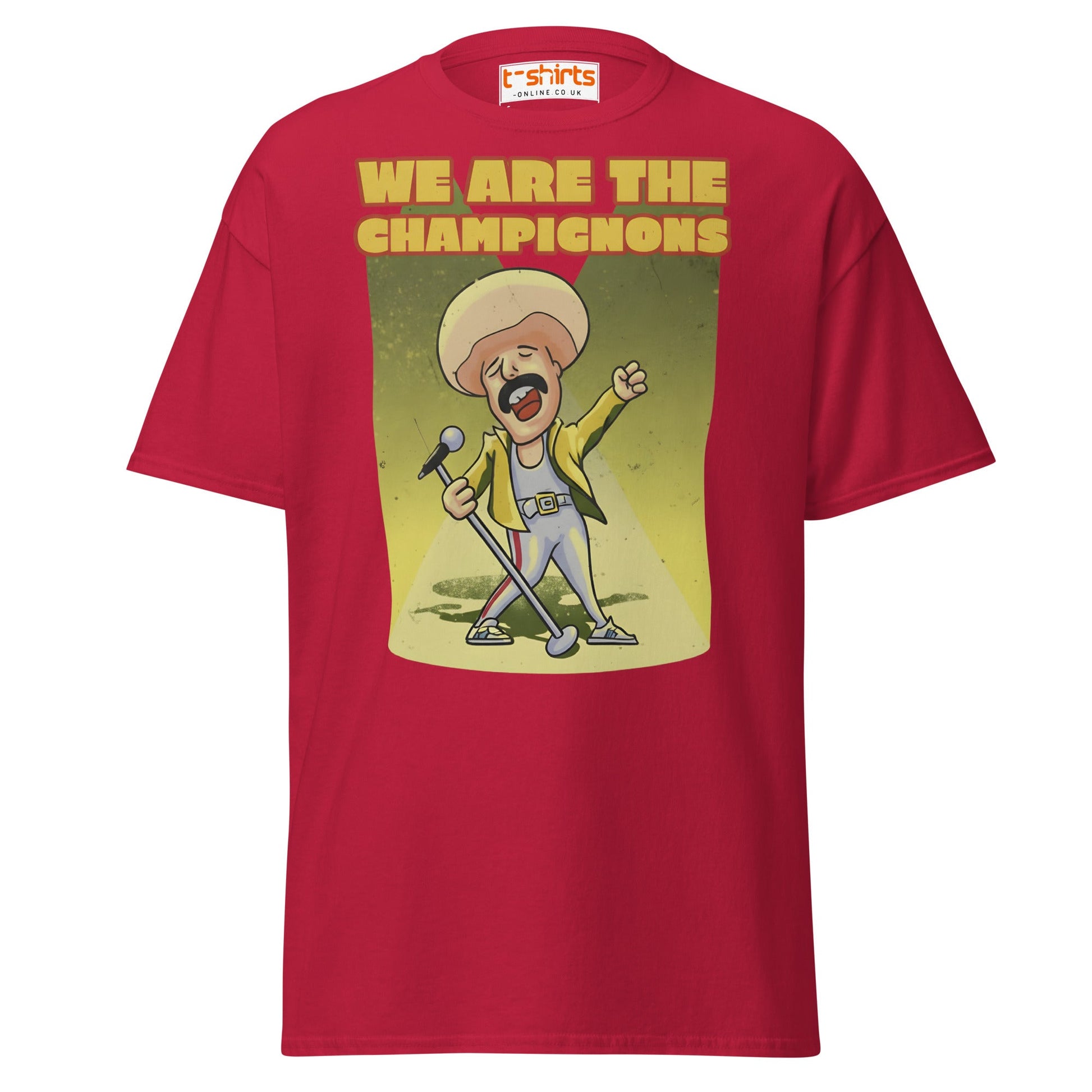 We Are The Champignons T-Shirt – Funny Mushroom Tee - Cardinal - T-Shirts Online