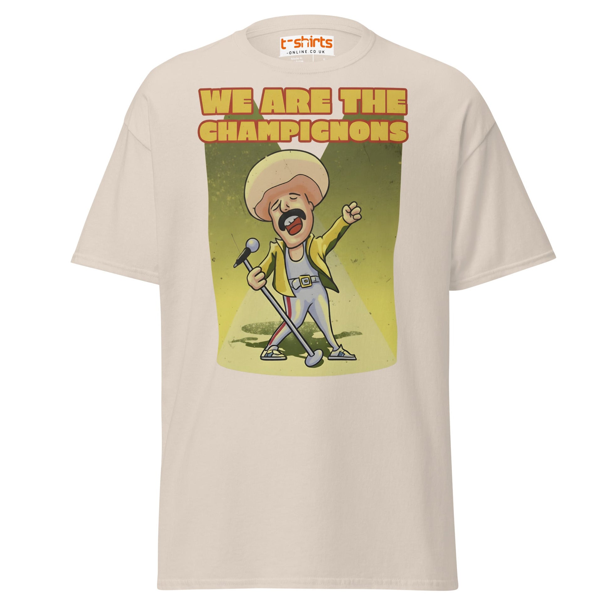 We Are The Champignons T-Shirt – Funny Mushroom Tee - Natural - T-Shirts Online