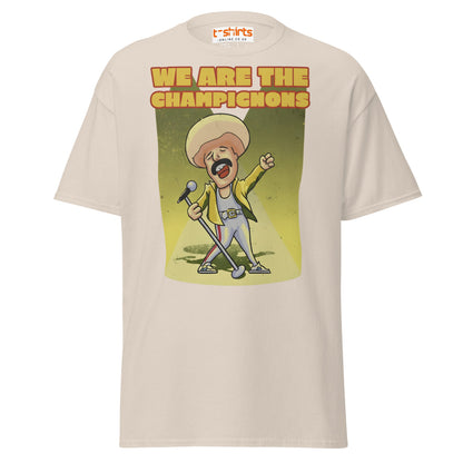 We Are The Champignons T-Shirt – Funny Mushroom Tee - Natural - T-Shirts Online