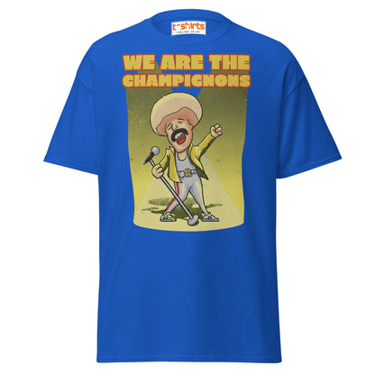 We Are The Champignons T-Shirt – Funny Mushroom Tee - Royal - T-Shirts Online