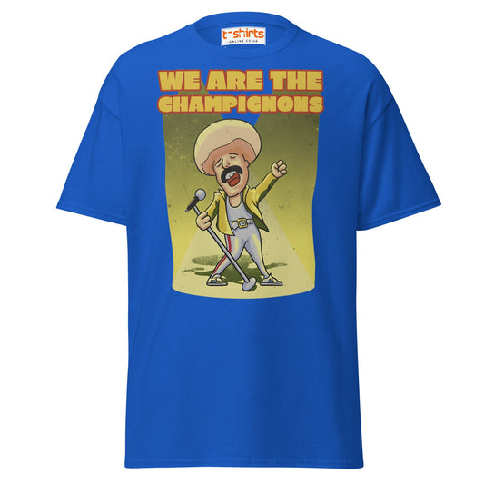 We Are The Champignons T-Shirt – Funny Mushroom Tee - Royal - T-Shirts Online