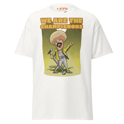 We Are The Champignons T-Shirt – Funny Mushroom Tee - White - T-Shirts Online