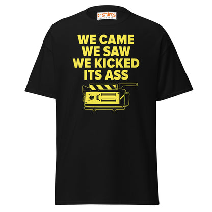 We Came We Saw Funny Quote T-Shirt - Black - T-Shirts Online