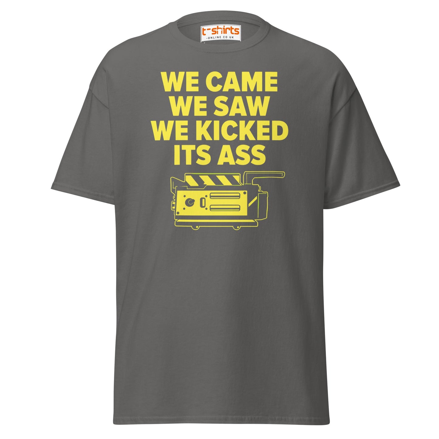 We Came We Saw Funny Quote T-Shirt - Charcoal - T-Shirts Online
