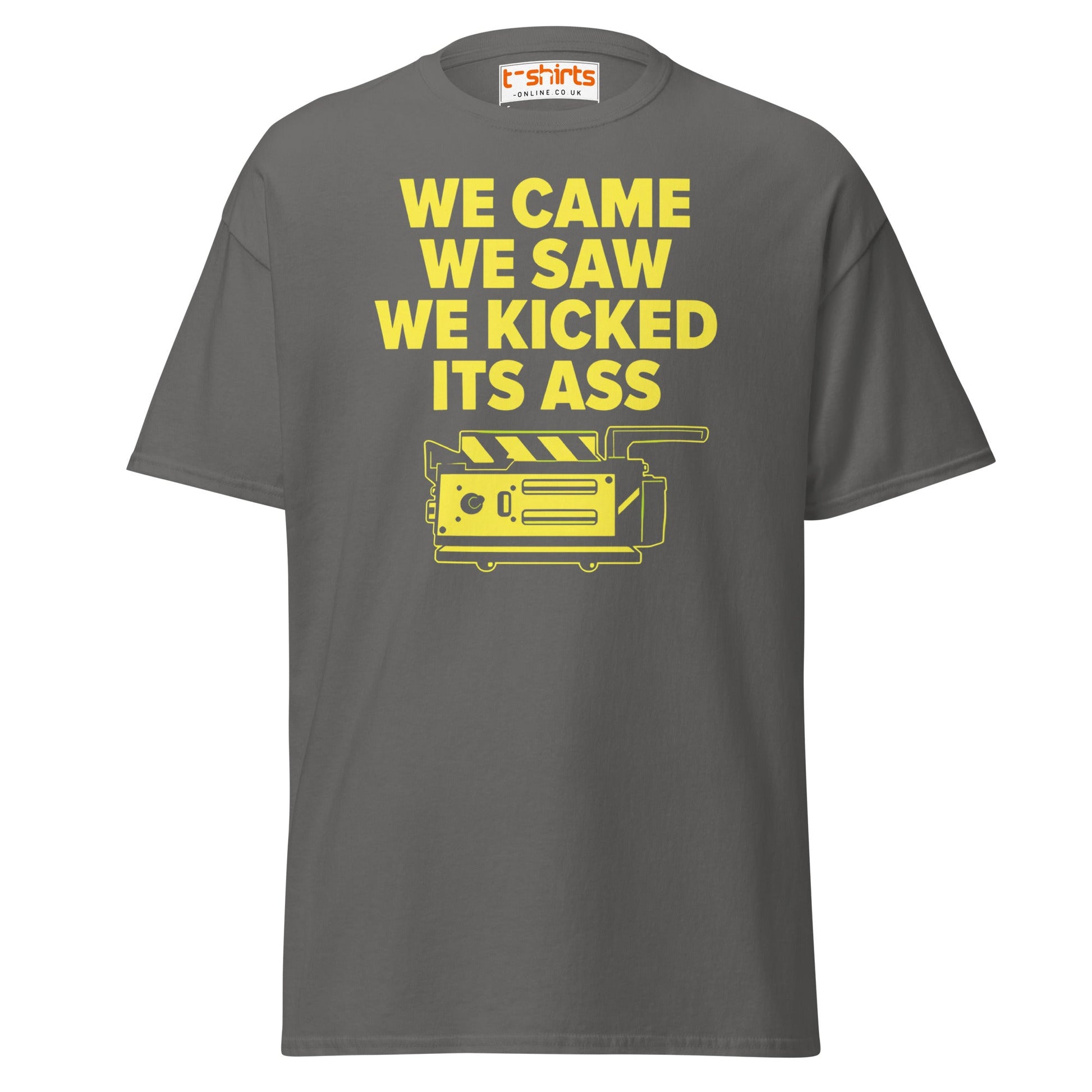 We Came We Saw Funny Quote T-Shirt - Charcoal - T-Shirts Online