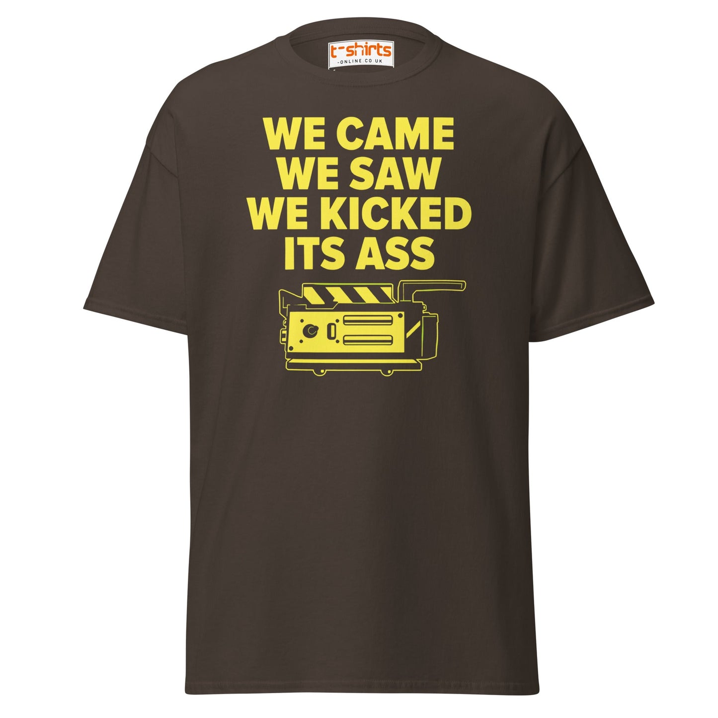 We Came We Saw Funny Quote T-Shirt - Dark Chocolate - T-Shirts Online