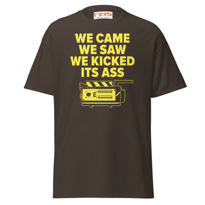We Came We Saw Funny Quote T-Shirt - Dark Chocolate - T-Shirts Online