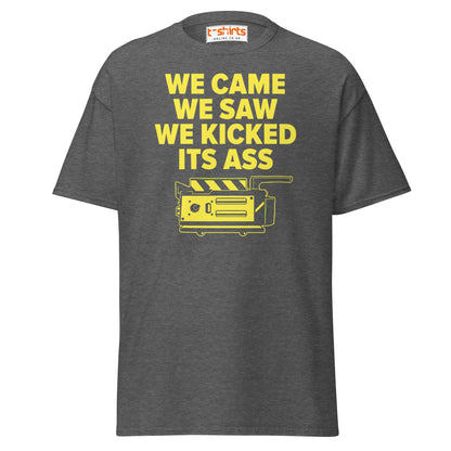 We Came We Saw Funny Quote T-Shirt - Dark Heather - T-Shirts Online