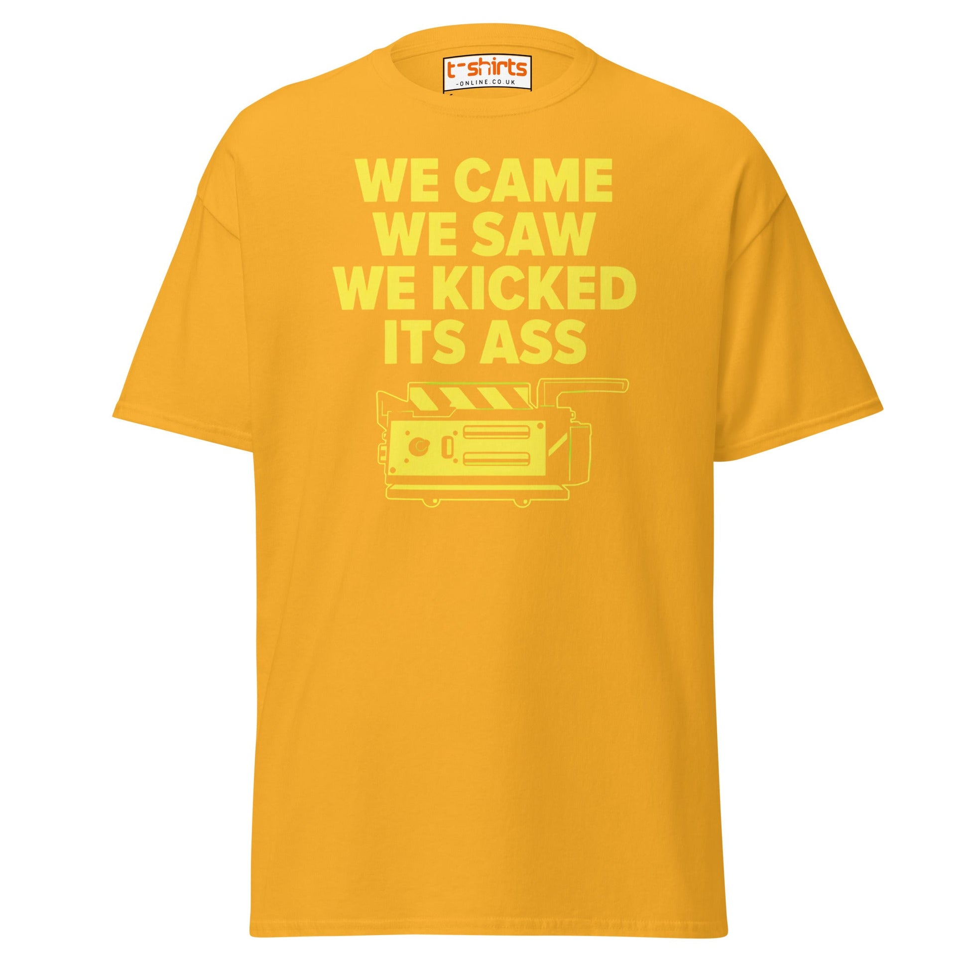 We Came We Saw Funny Quote T-Shirt - Gold - T-Shirts Online