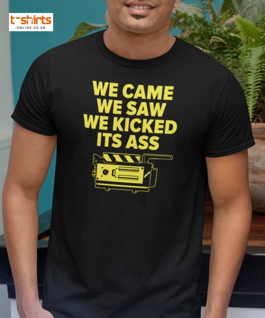We Came We Saw Funny Quote T-Shirt - Maroon - T-Shirts Online