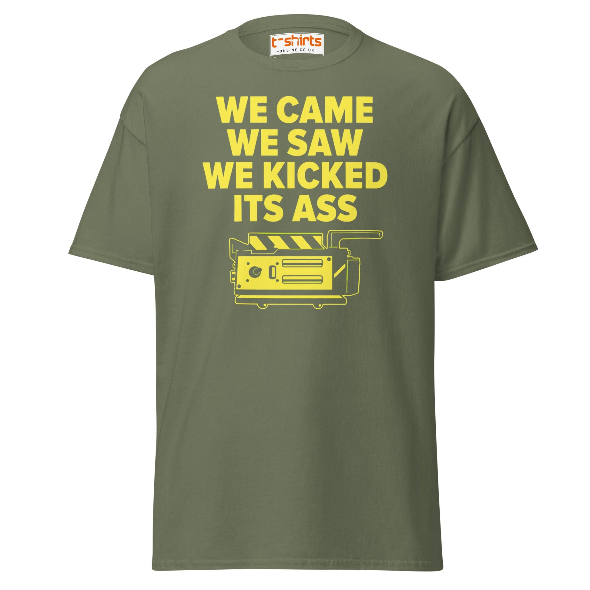 We Came We Saw Funny Quote T-Shirt - Military Green - T-Shirts Online