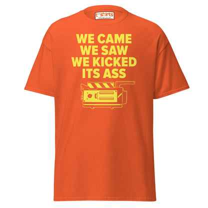 We Came We Saw Funny Quote T-Shirt - Orange - T-Shirts Online
