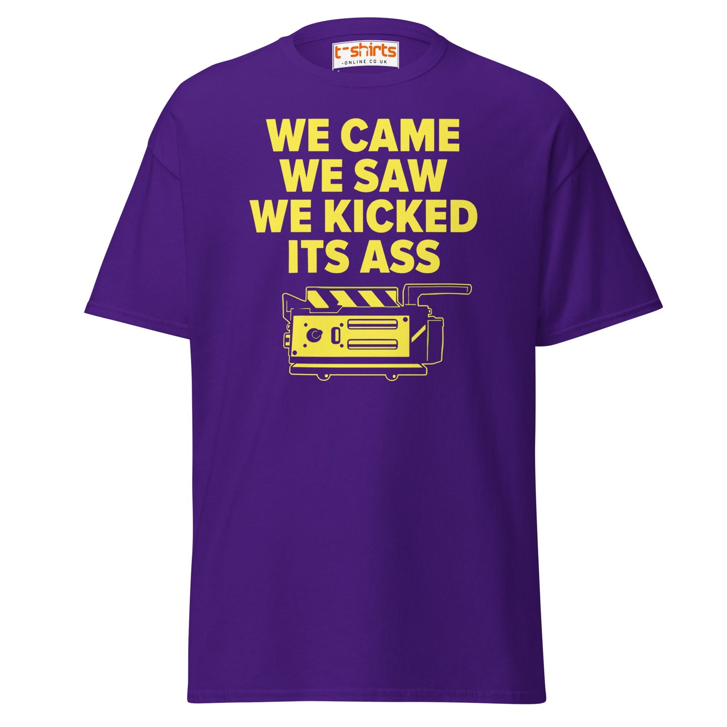 We Came We Saw Funny Quote T-Shirt - Purple - T-Shirts Online