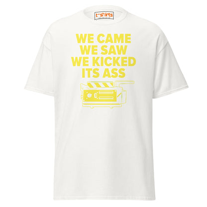We Came We Saw Funny Quote T-Shirt - White - T-Shirts Online