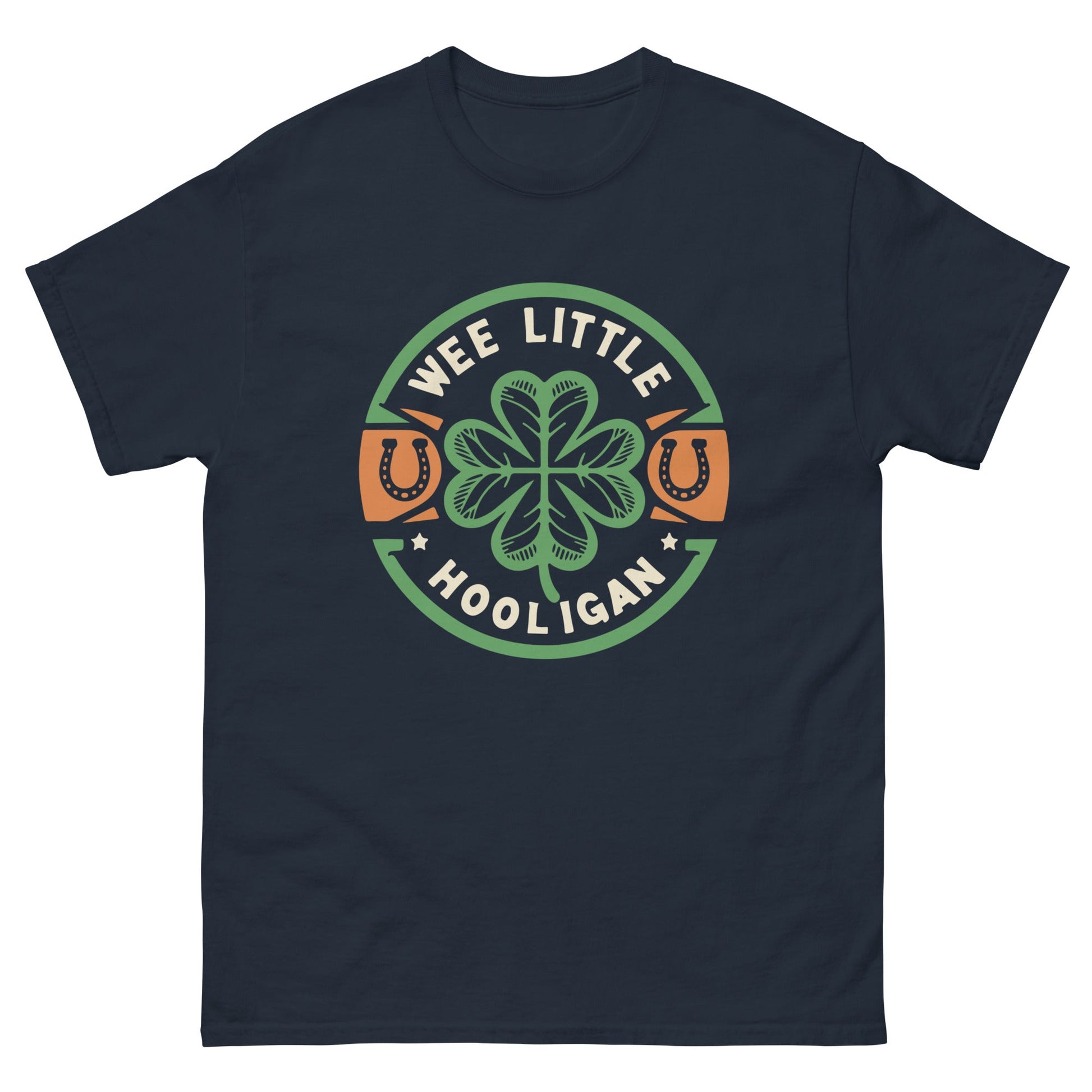 We Little Hooligan | St Patricks Day T-Shirt - Navy - T-Shirts Online
