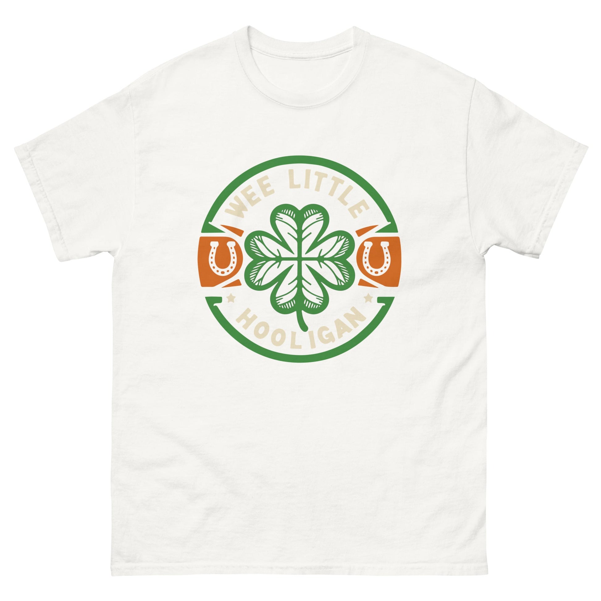 We Little Hooligan | St Patricks Day T-Shirt - White - T-Shirts Online