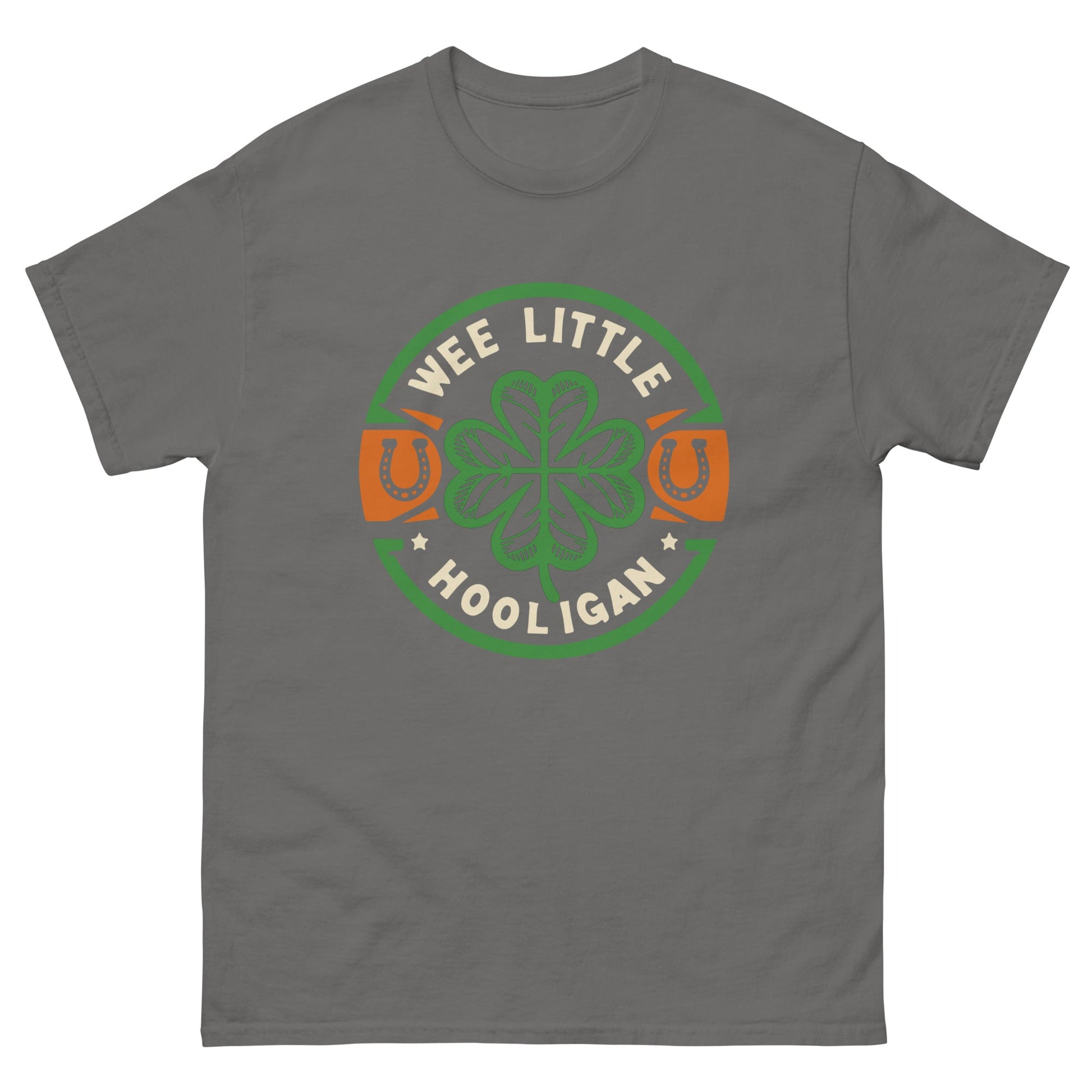 We Little Hooligan | St Patricks Day T-Shirt - Charcoal - T-Shirts Online