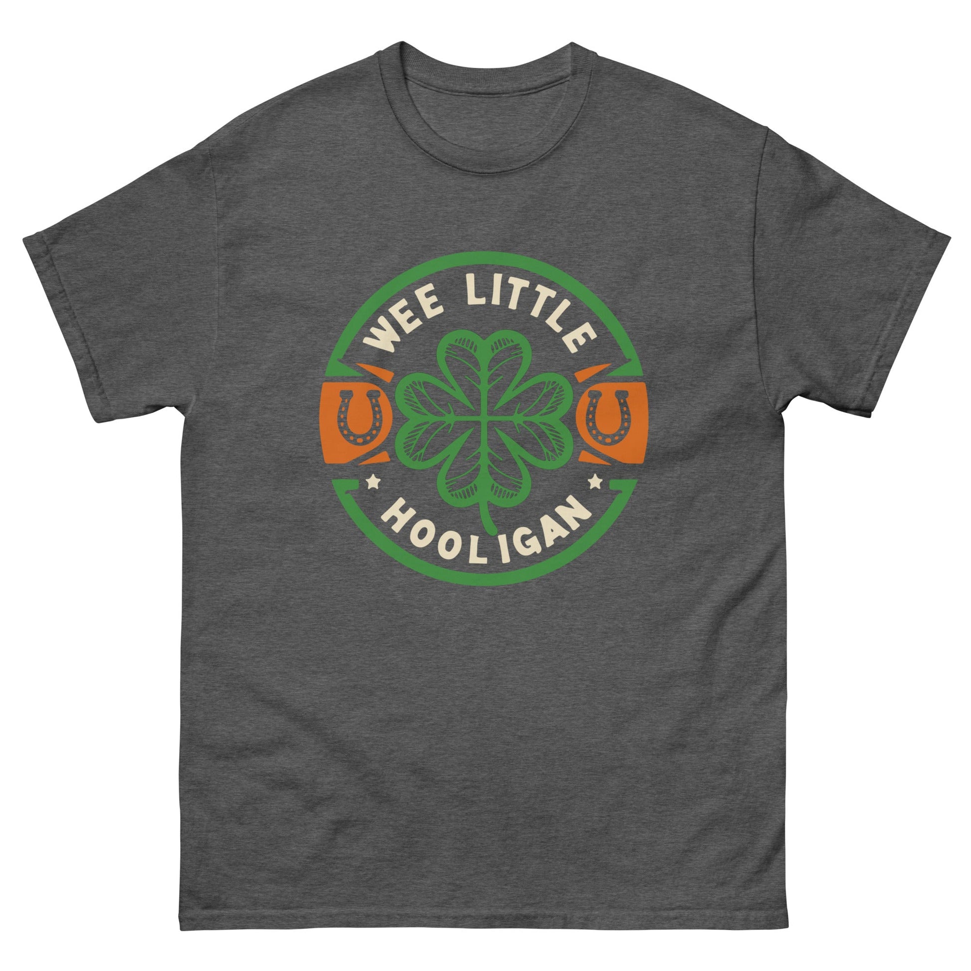 We Little Hooligan | St Patricks Day T-Shirt - Dark Heather - T-Shirts Online