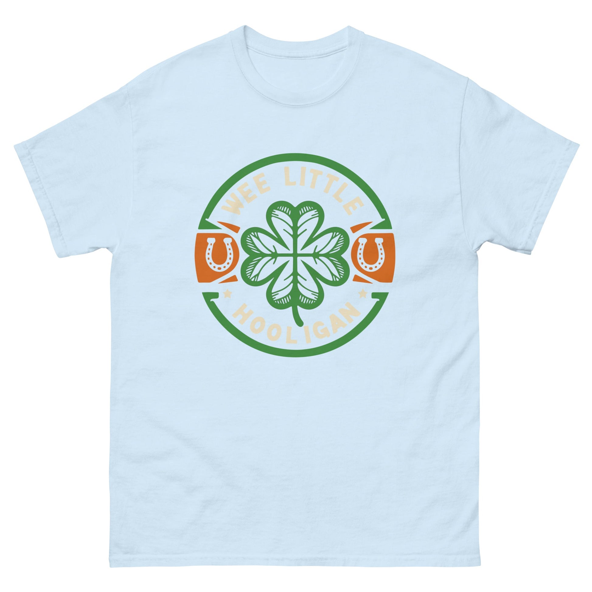 We Little Hooligan | St Patricks Day T-Shirt - Light Blue - T-Shirts Online