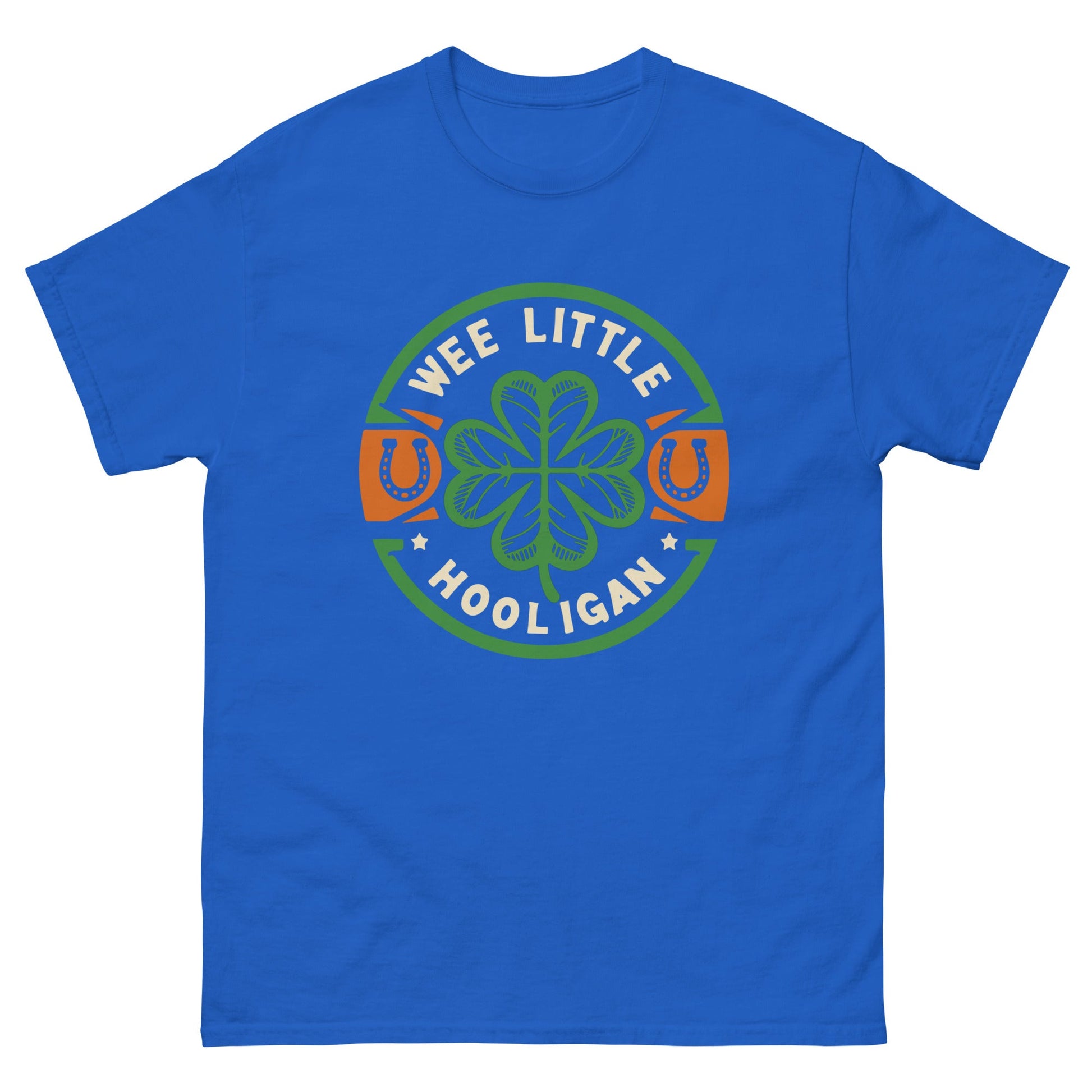 We Little Hooligan | St Patricks Day T-Shirt - Royal - T-Shirts Online