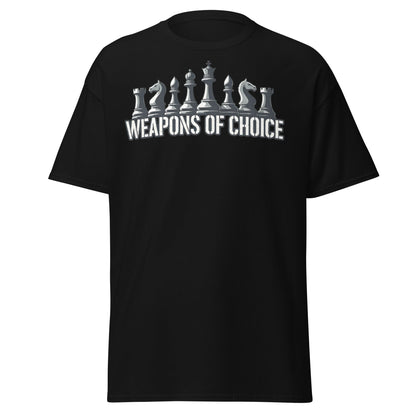 Weapons of Choice Chess T-Shirt | Tactical Chess Graphic Tee - Black - T-Shirts Online