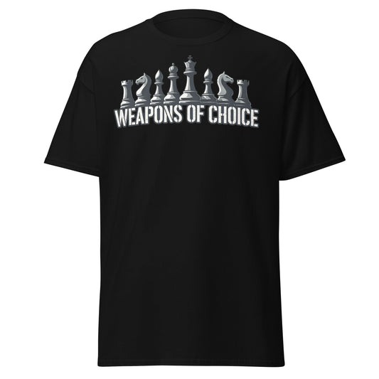 Weapons of Choice Chess T-Shirt | Tactical Chess Graphic Tee - Black - T-Shirts Online