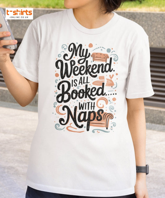 Weekend Naps T-Shirt – Funny Lazy Day Comfort Tee - Charcoal - T-Shirts Online