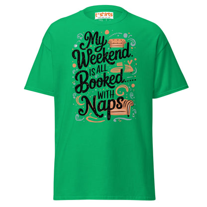 Weekend Naps T-Shirt – Funny Lazy Day Comfort Tee - Irish Green - T-Shirts Online