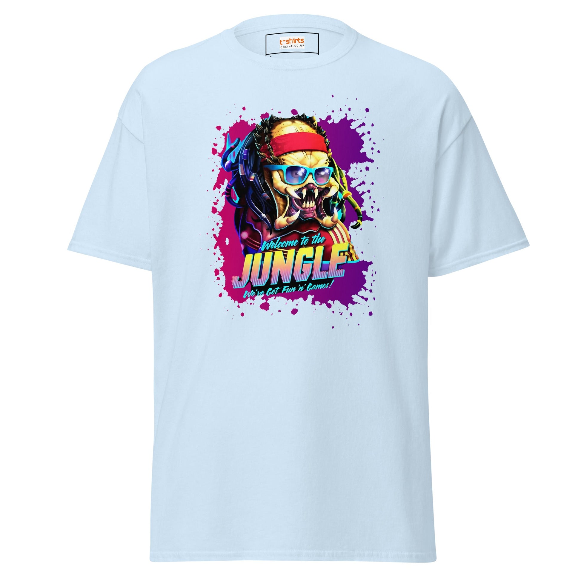 Welcome To the Jungle T-Shirt | Movie Tee - Light Blue - T-Shirts Online