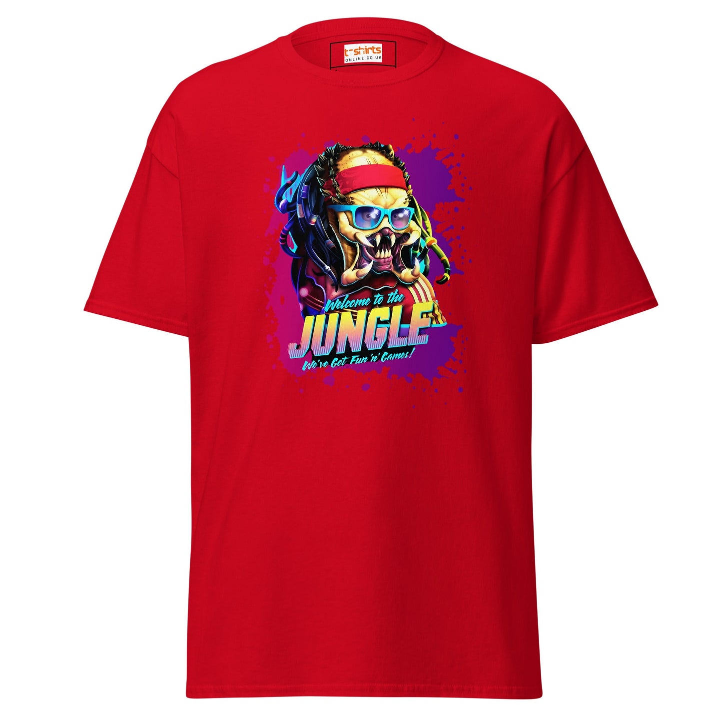 Welcome To the Jungle T-Shirt | Movie Tee - Red - T-Shirts Online