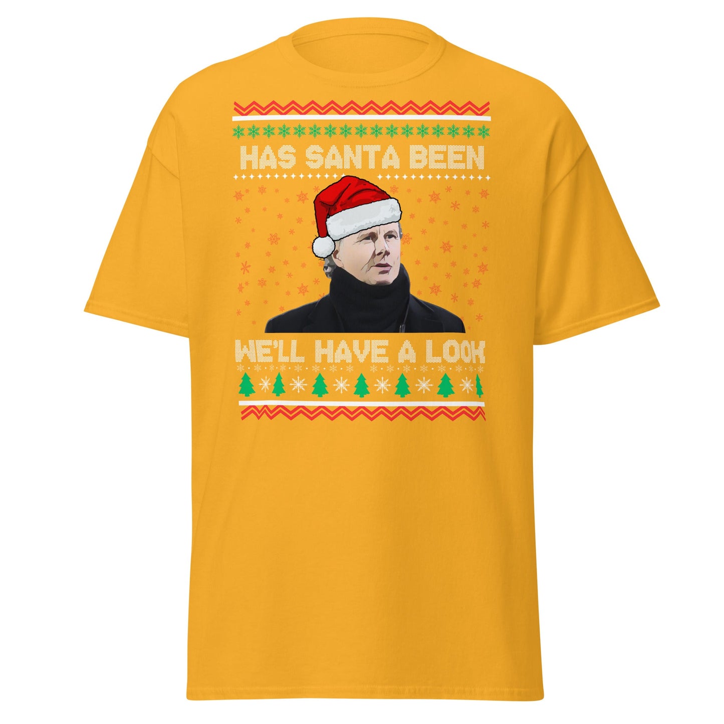 We'll Have a Look Christmas T-Shirt | Funny Holiday Tee - Gold - T-Shirts Online